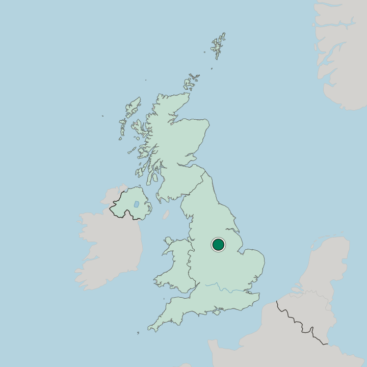 Map showing Pleasleyhill — In United Kingdom