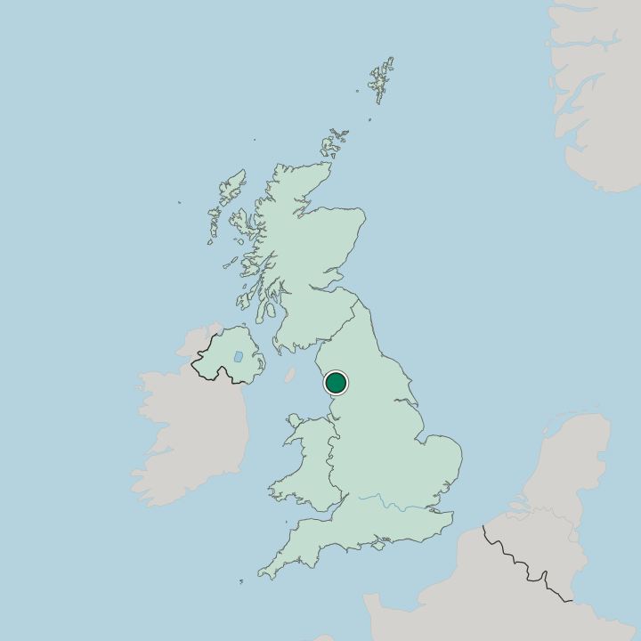 Map showing Morecambe — In United Kingdom