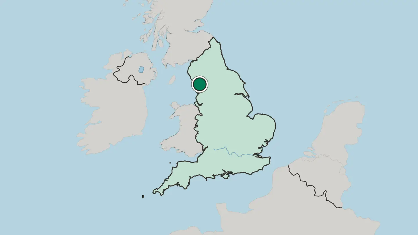 Map of Morecambe in United Kingdom