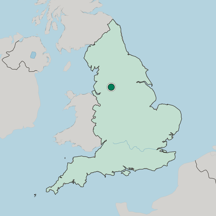 Map showing Hathershaw — In England