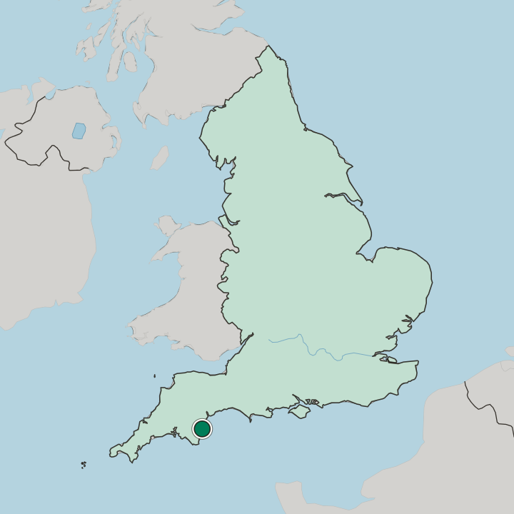 Map showing Paignton — In England