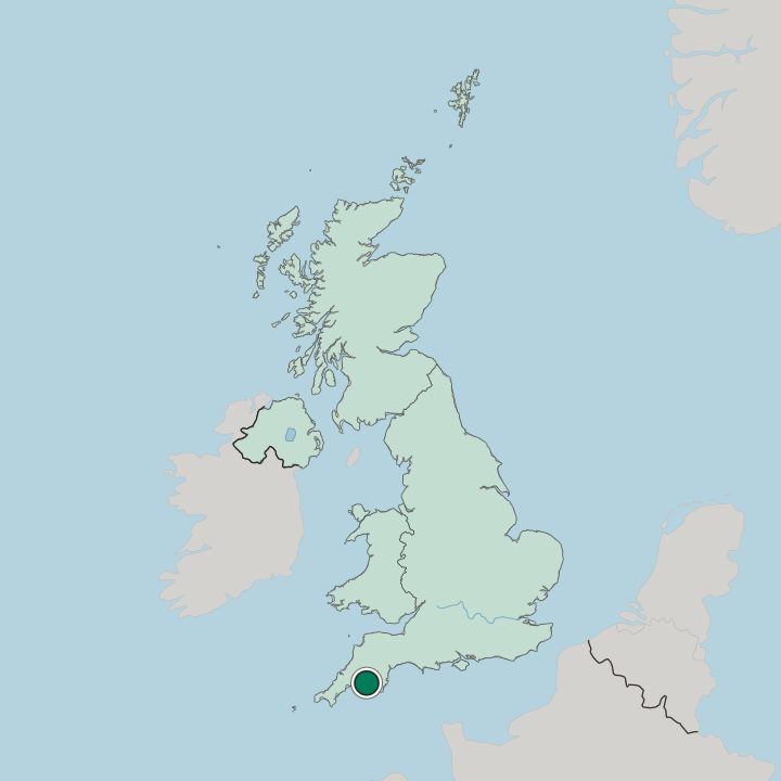 Map showing Stonehouse — In United Kingdom