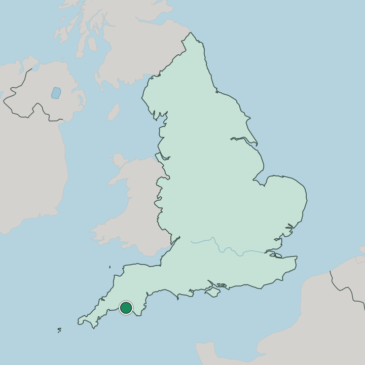 Map showing Plymouth — In England