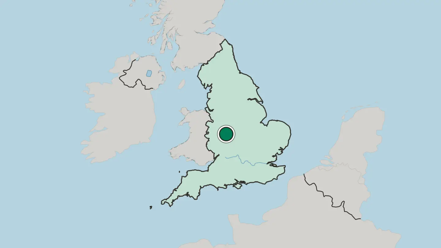 Map of Smethwick in United Kingdom