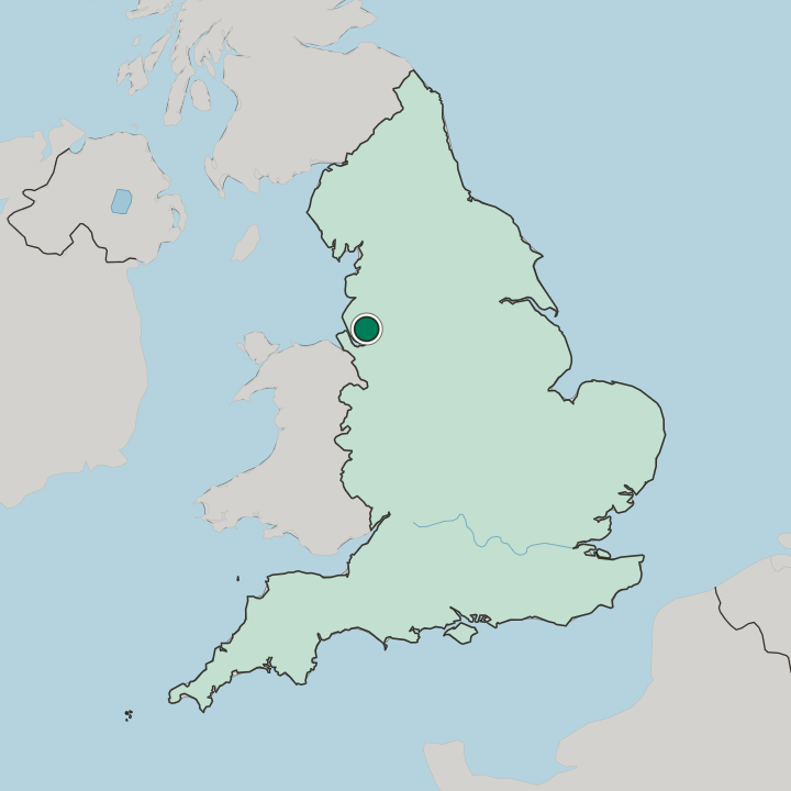 Map showing Eccleston Park — In England
