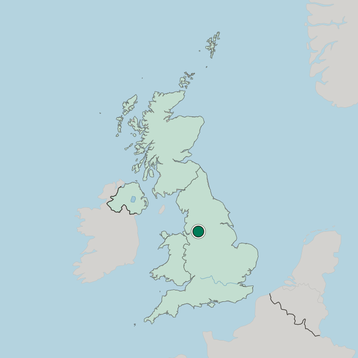 Map showing Reddish — In United Kingdom