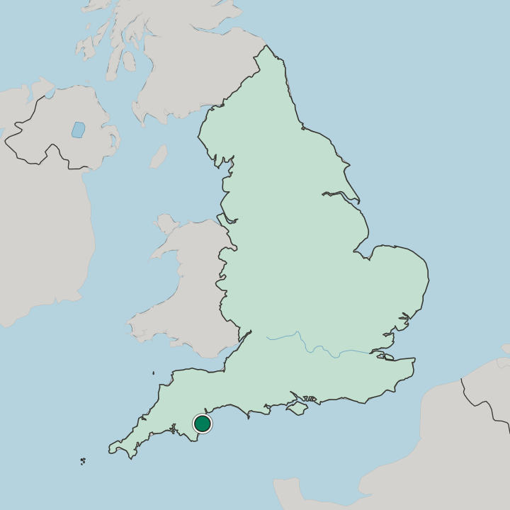 Map showing Chelston — In England