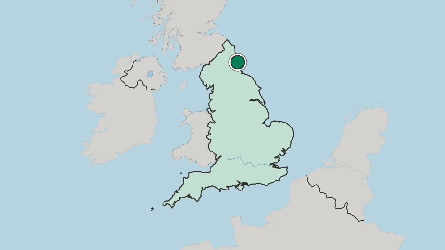 Map of Tynemouth in United Kingdom