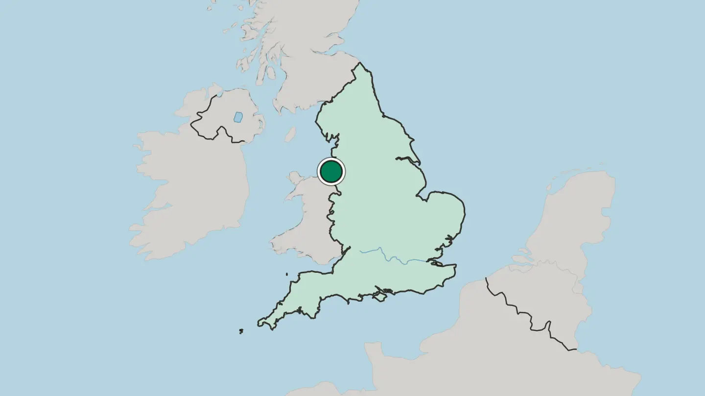 Map of Wallasey in United Kingdom