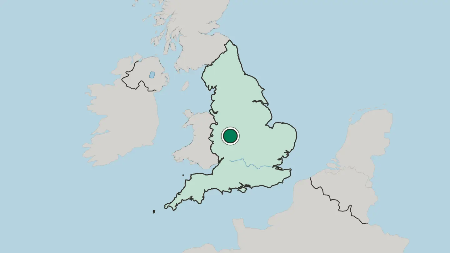 Map of West Bromwich in United Kingdom