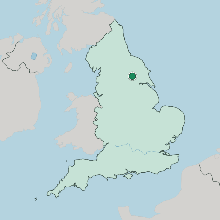 Map showing York — In England