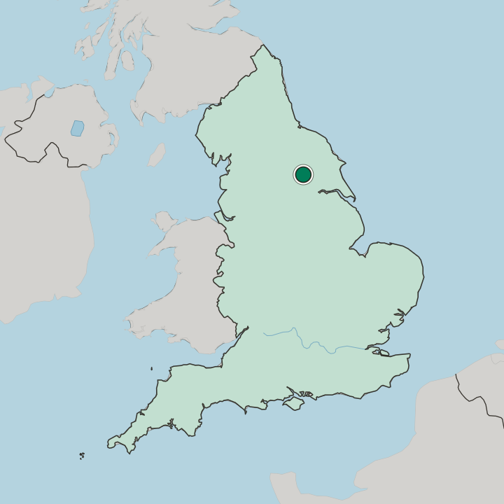 Map showing Layerthorpe — In England