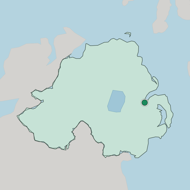 Map showing Titanic Quarter — In Northern Ireland