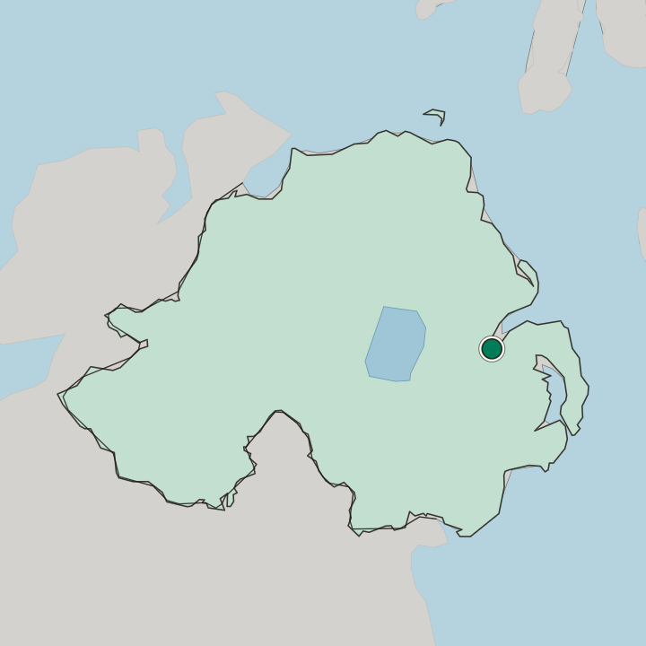 Map showing Titanic Quarter — In Northern Ireland