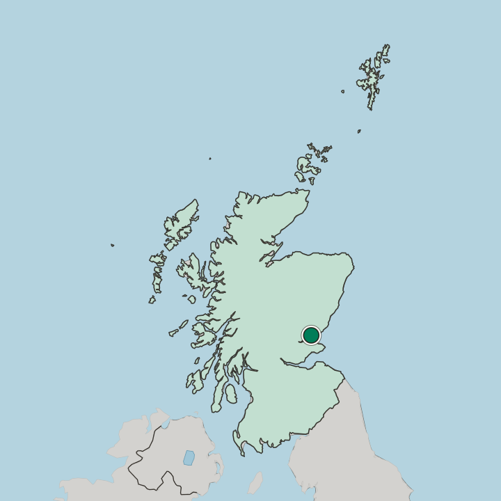 Map showing Claverhouse — In Scotland