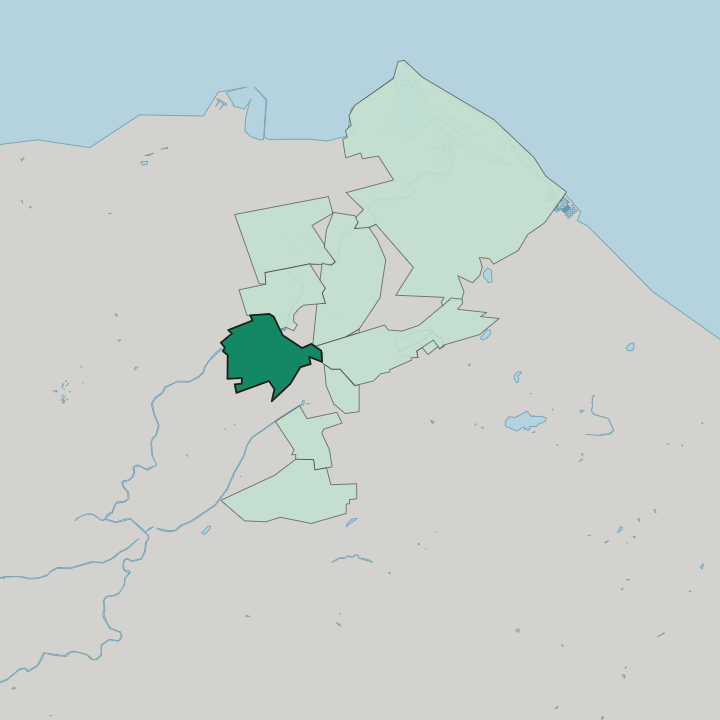 Map showing West End — In Edinburgh