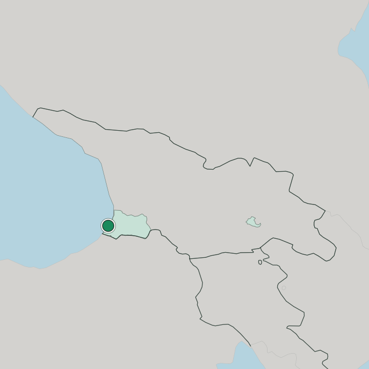 Map showing Batumi — In Georgia