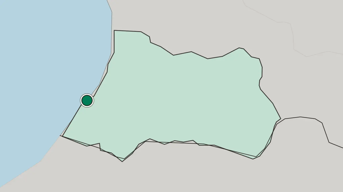 Map of Batumi in Georgia