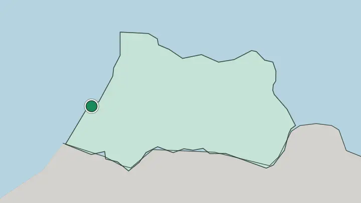 Map of Batumi in Georgia