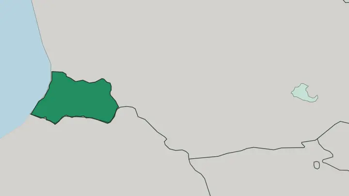Map of Adjara in Georgia