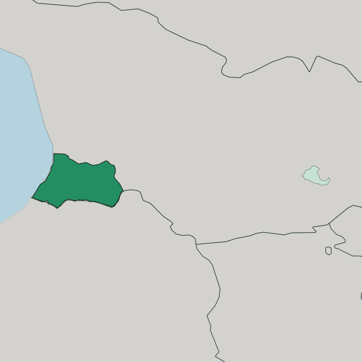 Map showing Adjara — In Georgia