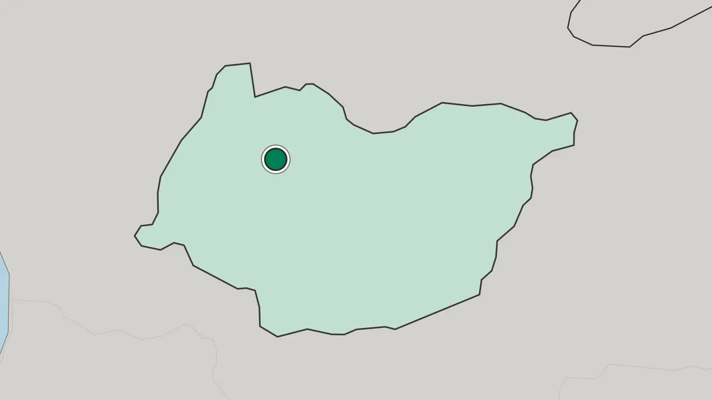 Map of Kutaisi in Georgia