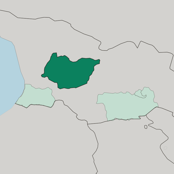 Map showing Imereti — In Georgia