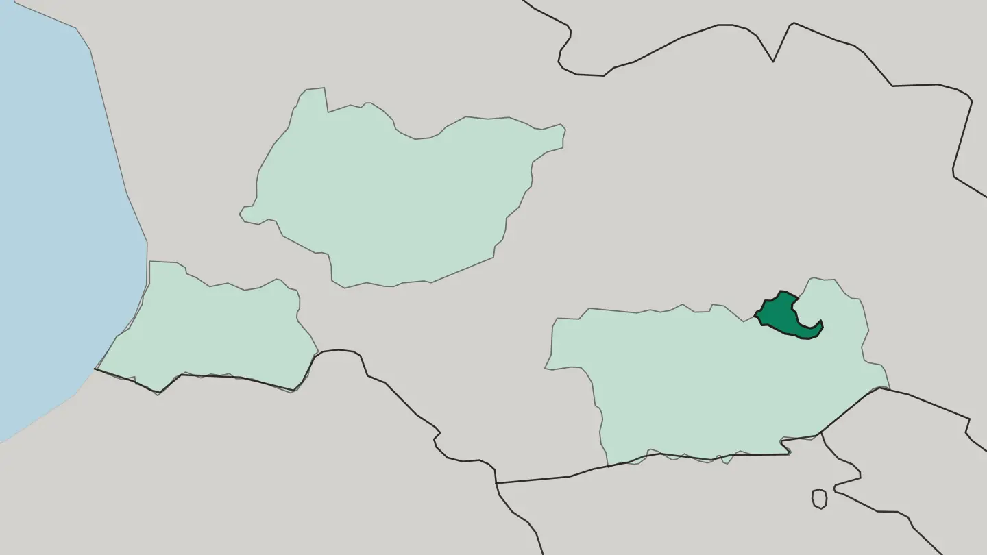 Map of K'alak'i T'bilisi in Georgia