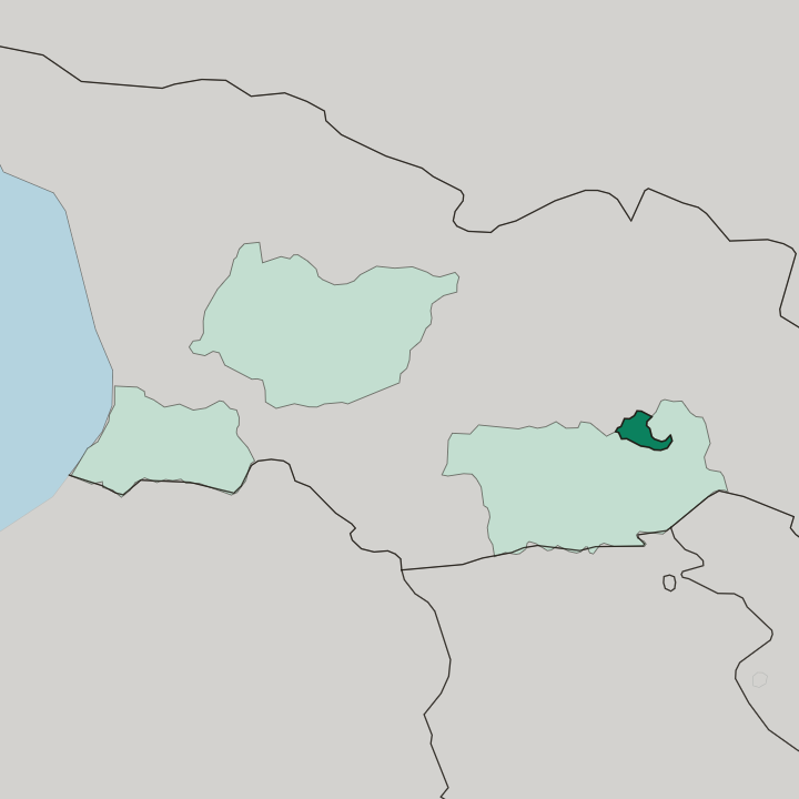 Map showing K'alak'i T'bilisi — In Georgia