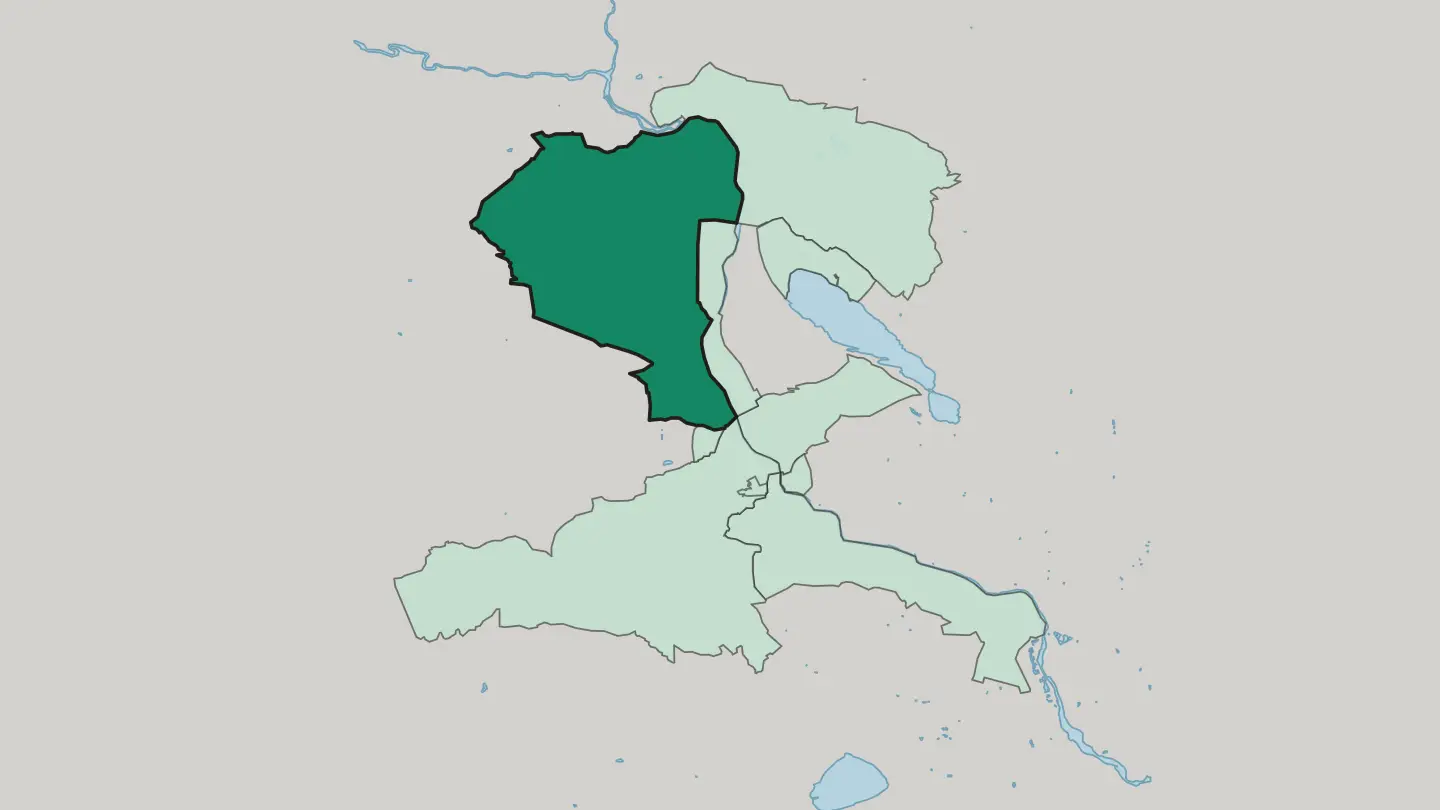 Map of Saburtalo District in Tbilisi
