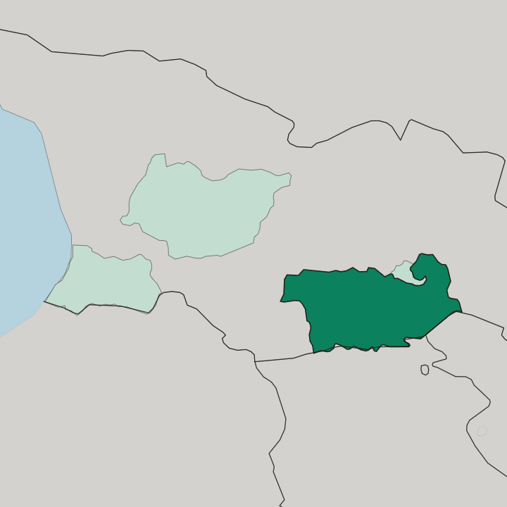 Map showing Kvemo Kartli — In Georgia