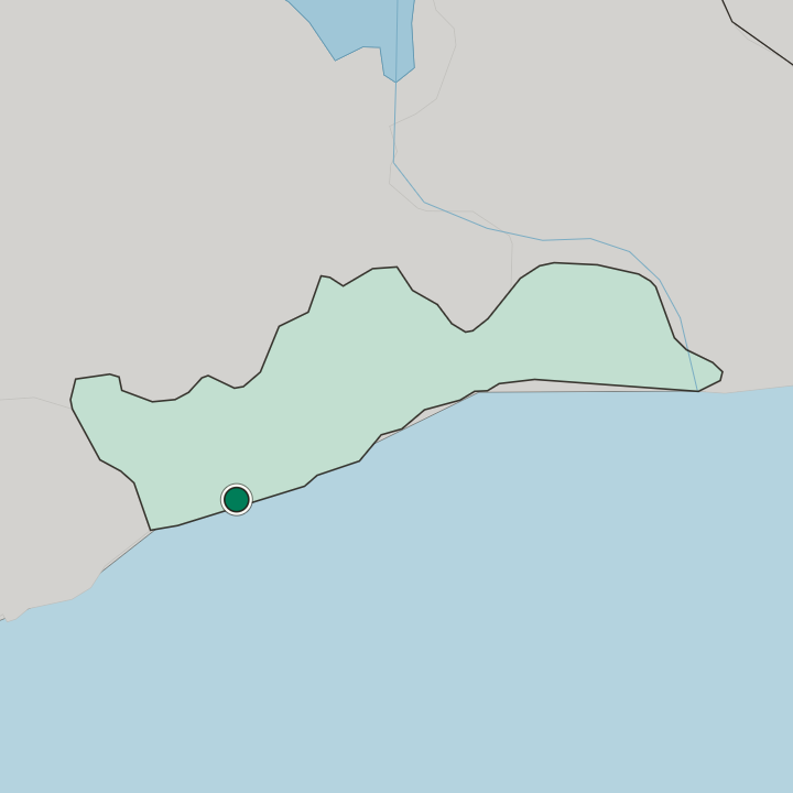 Map showing Accra — In Greater Accra Region