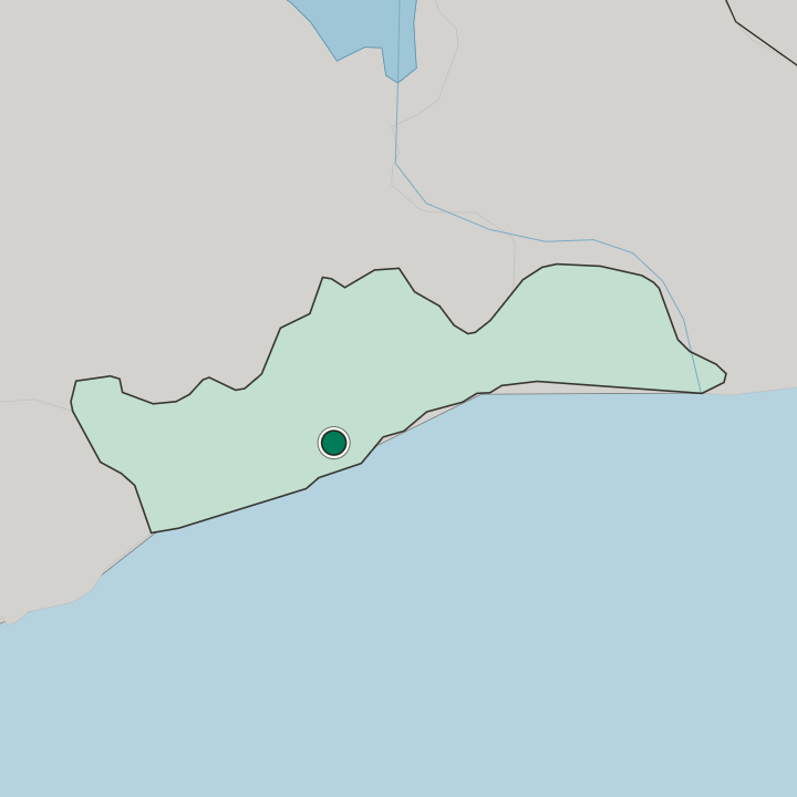 Map showing Tema — In Greater Accra Region