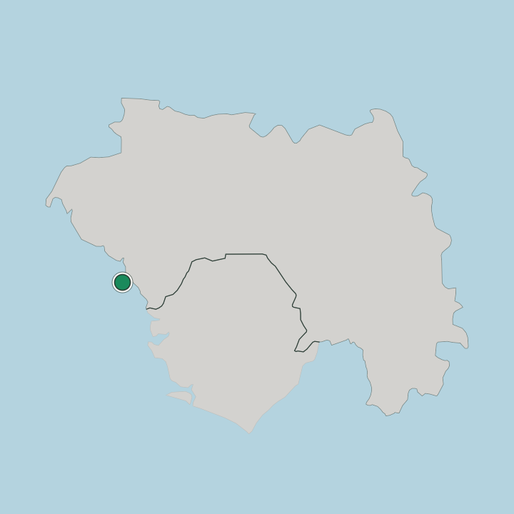 Map showing Conakry — In Guinea