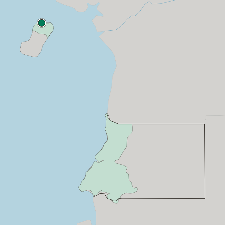 Map showing Malabo — In Equatorial Guinea