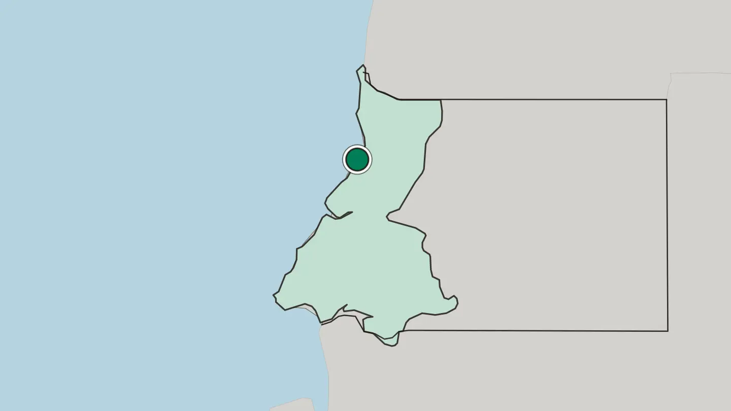 Map of Bata in Equatorial Guinea