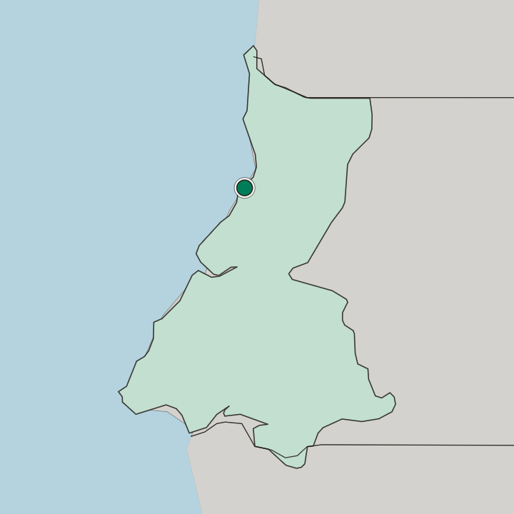 Map showing Bata — In Provincia de Litoral