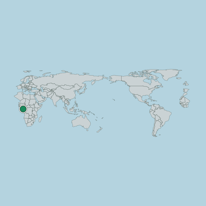 Map showing Equatorial Guinea — Worldwide