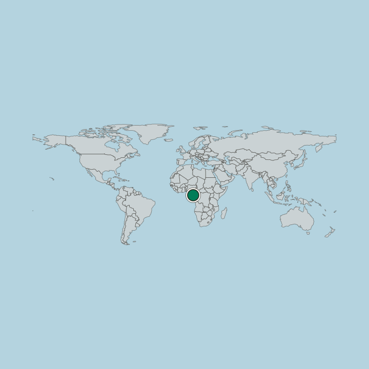 Map showing Equatorial Guinea — Worldwide
