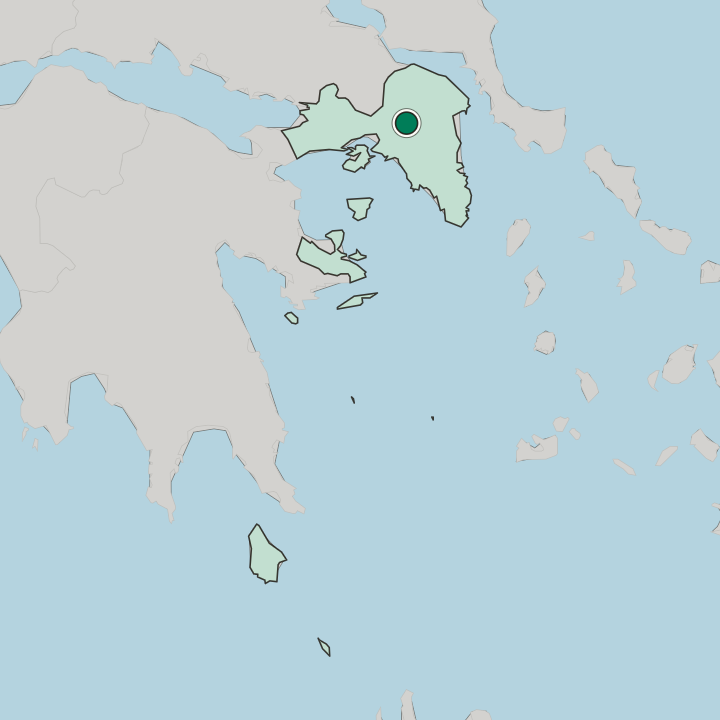 Map showing Acharnés — In Attica