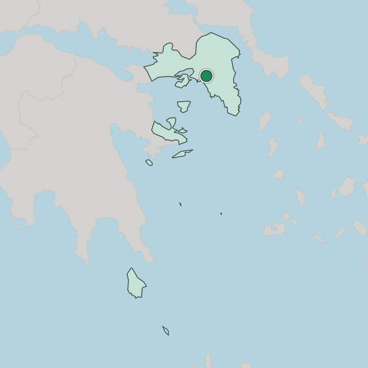 Map showing Monastiraki — In Attica