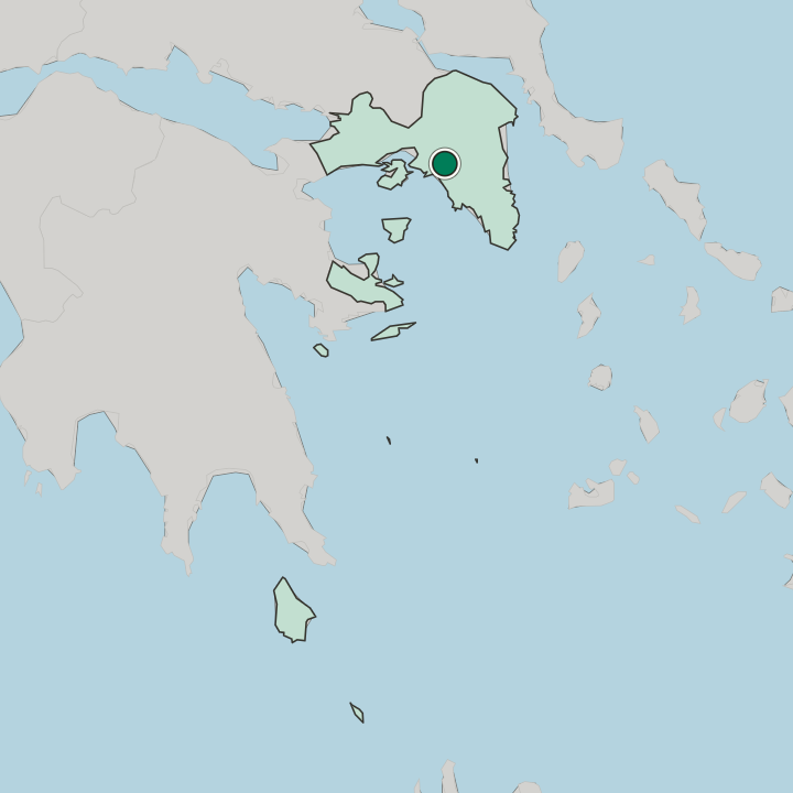 Map showing Plaka — In Attica