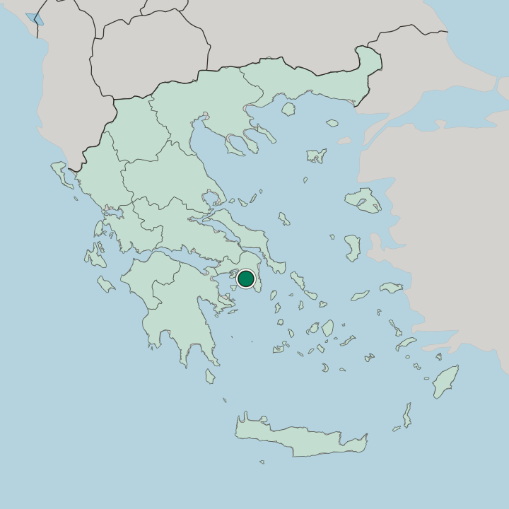 Map showing Glyfáda — In Greece