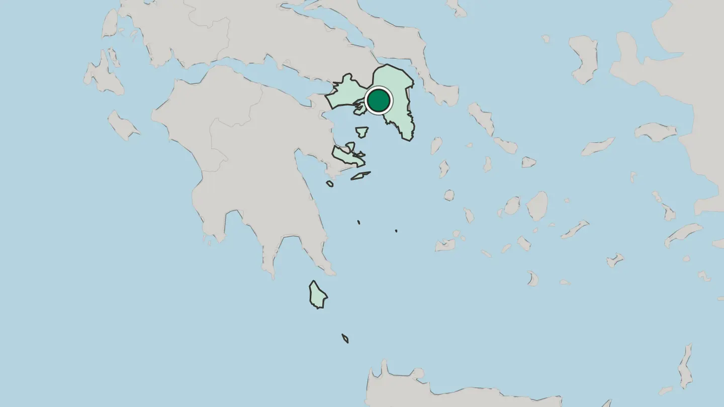 Map of Peristéri in Greece
