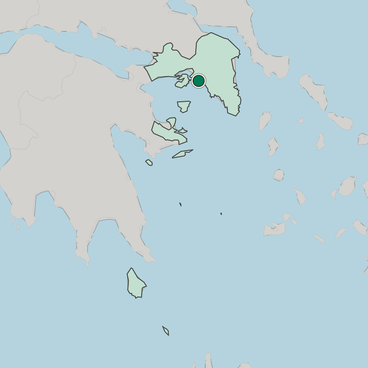 Map showing Piraeus — In Attica