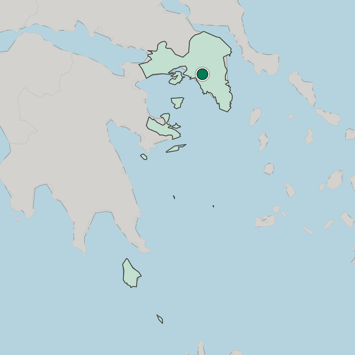 Map showing Zográfos — In Attica