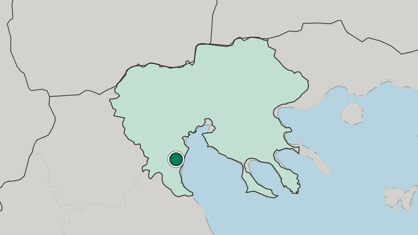 Map of Kateríni in Greece