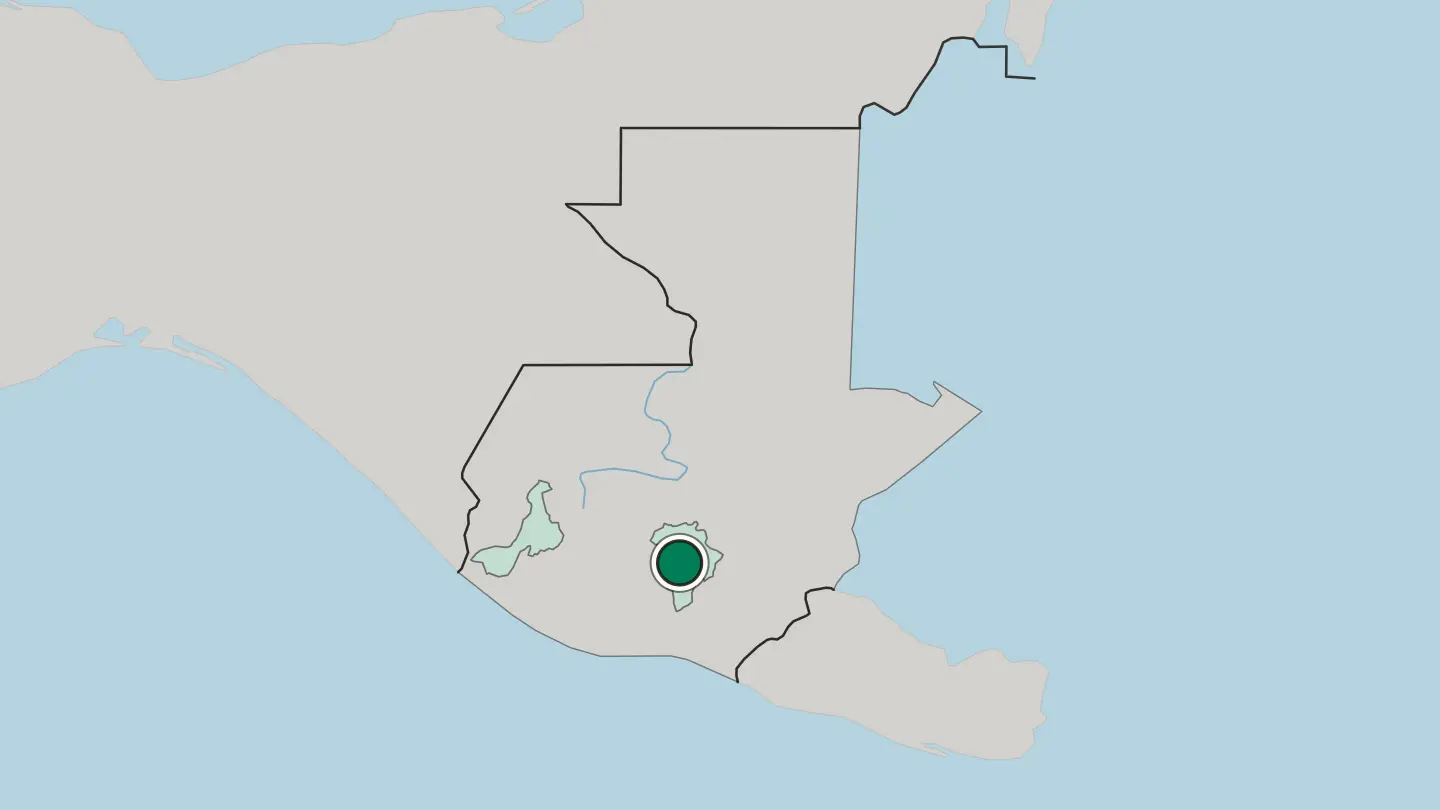 Map of Guatemala City in Guatemala