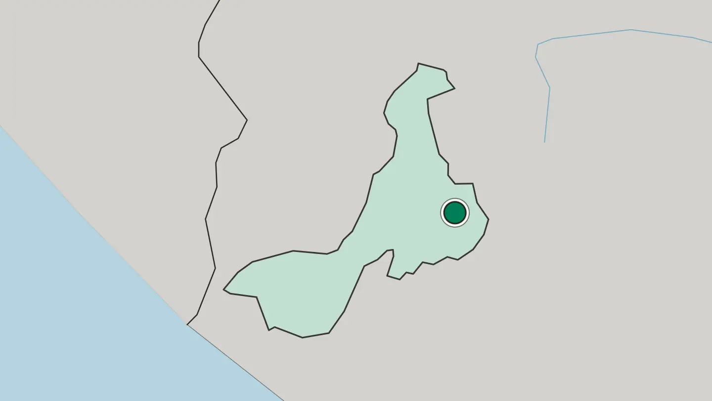 Map of Quetzaltenango in Guatemala