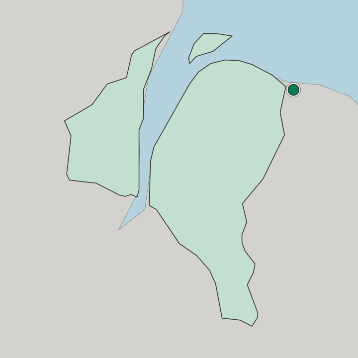 Map showing Georgetown — In Demerara-Mahaica Region